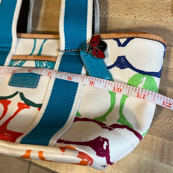 Coach Scribble w lady bug charm 5659 - Picture 8 of 10